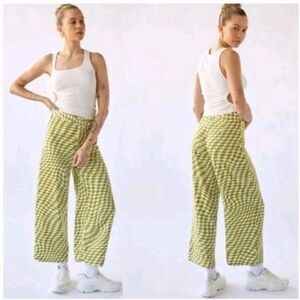 Urban Outfitters Olympia Scarf Printed Pants Wide Leg Sz M
